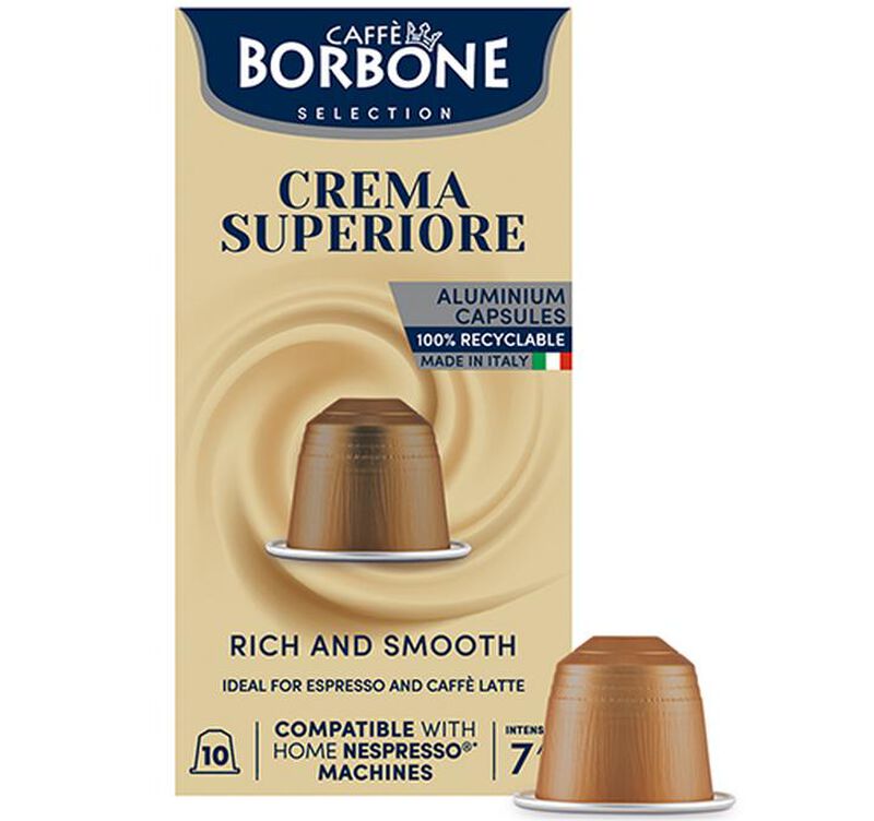 10 Nespresso* Original Compatible Capsules Crema Superior &ndash; CAFFE BORBONE image number 3