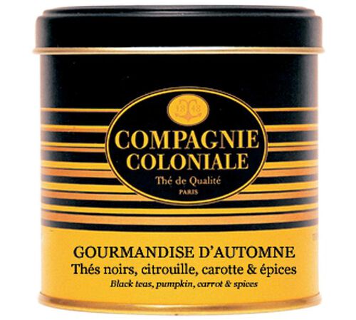 Boite Th&eacute; Noir Gourmandise d'Automne - Vrac 100 g - COMPAGNIE & CO