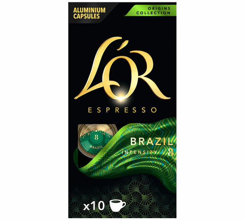10 capsules compatibles Nespresso* Original Brazil - L'OR ESPRESSO
