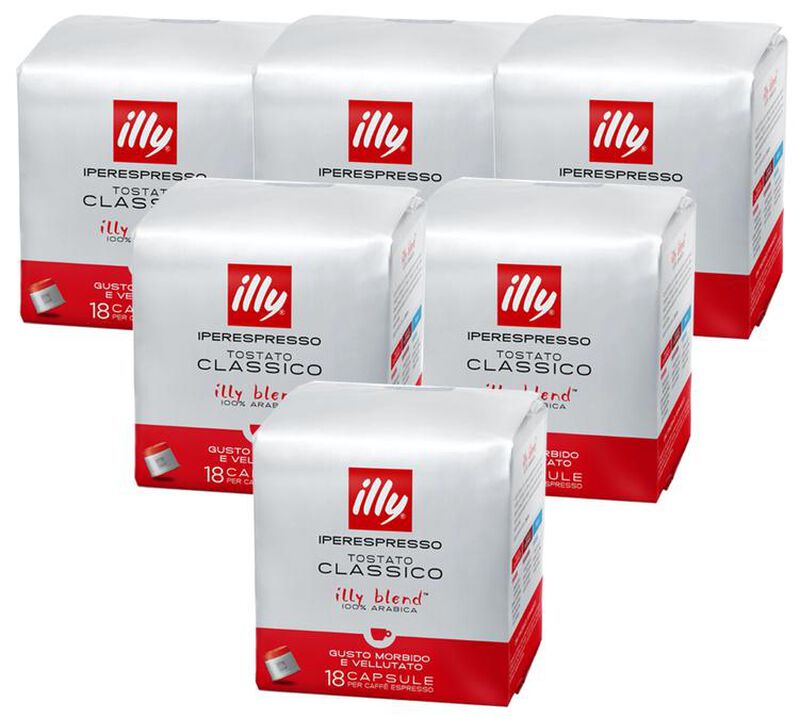 Illy Iperespresso Classico Roast Value Pack x 108 coffee capsules image number 0