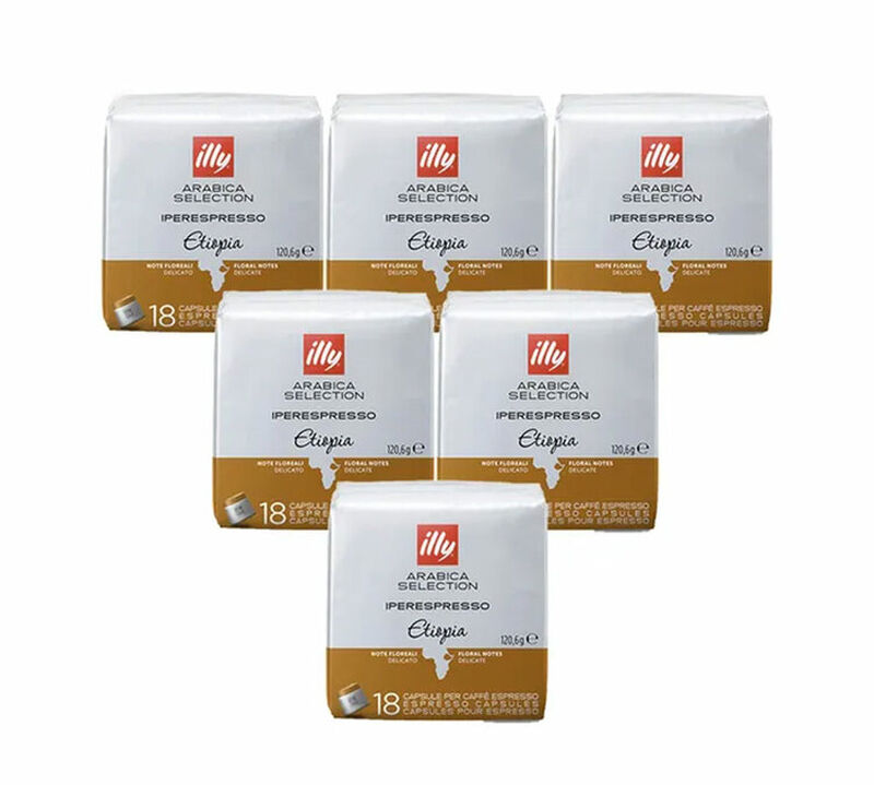 Illy Capsules Iperespresso MonoArabica Ethiopia x 108 coffee capsules image number 0