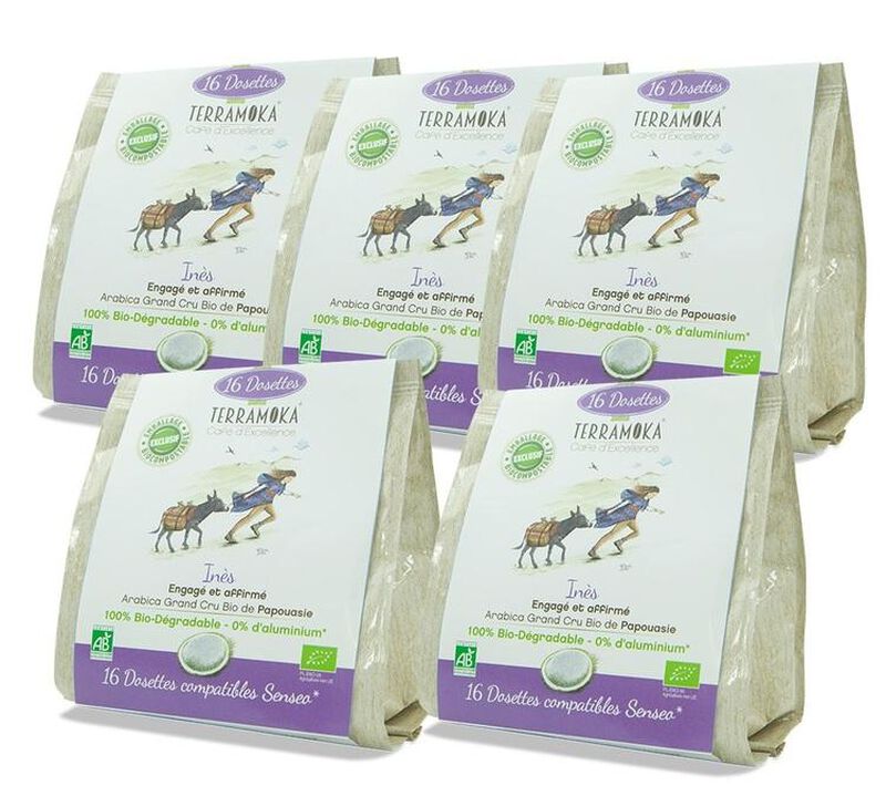 Terramoka In&egrave;s Senseo Organic Coffee Pods x 80 Senseo pods image number 0