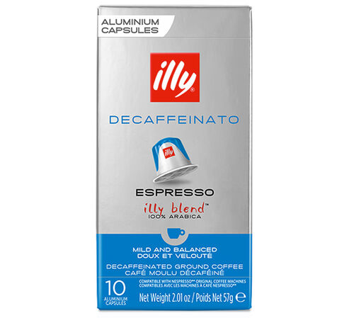 10 Nespresso* Original Compatible Capsules Classico Roast Decaf &ndash; ILLY