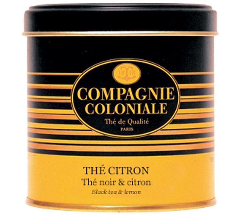 Luxury lemon black tea - 100g loose leaf tea in tin - Compagnie Coloniale image number 0