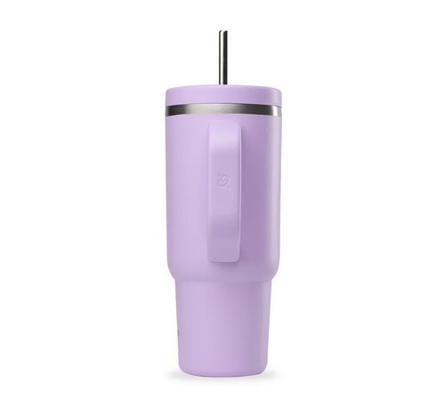 Gourde isotherme avec paille Travel cup lavande - 90 cl - QWETCH image number 2