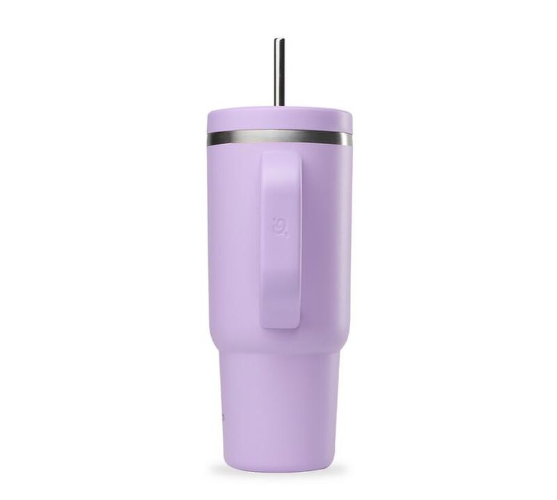 Gourde isotherme avec paille Travel cup lavande - 90 cl - QWETCH image number 2