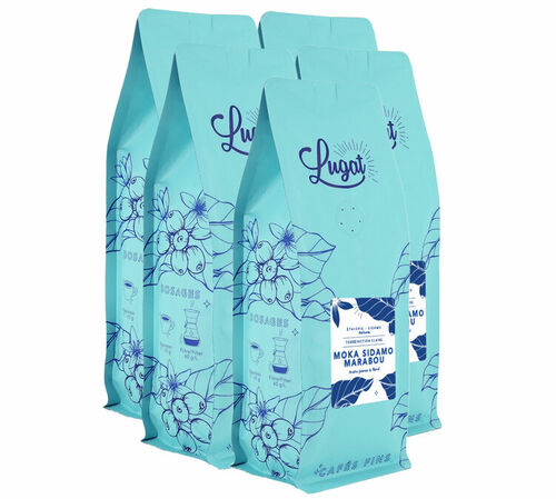 Lugat - Caff&egrave; in grani uso professionale - Moka Sidamo Marabou | Etiopia - 5 kg