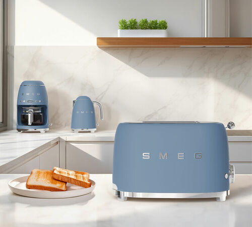 Smeg 2-Schlitz-Toaster - Graublau image number 5
