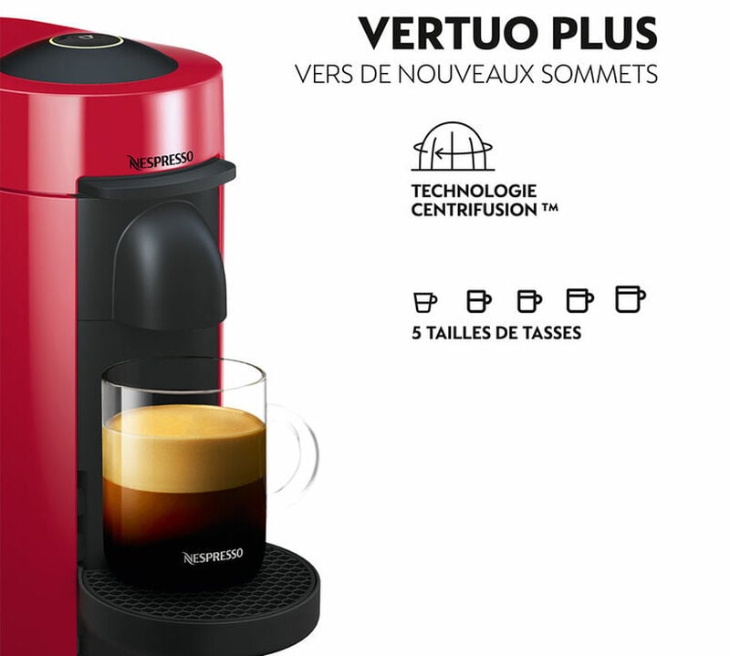 Machine &agrave; capsules - Vertuo Plus Rouge - NESPRESSO image number 6