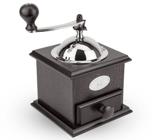 Peugeot Nostalgie manual coffee grinder - Walnut-stained beechwood