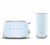 Set Petit-D&eacute;jeuner Grille-Pain TSF01PBEU et Mousseur &agrave; lait MFF02PBEU Bleu Azur - SMEG image