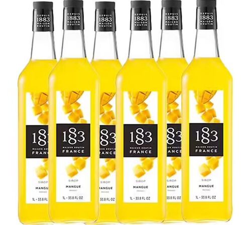Sirop Mangue - Bouteille plastique - 6 x 1L - 1883 ROUTIN