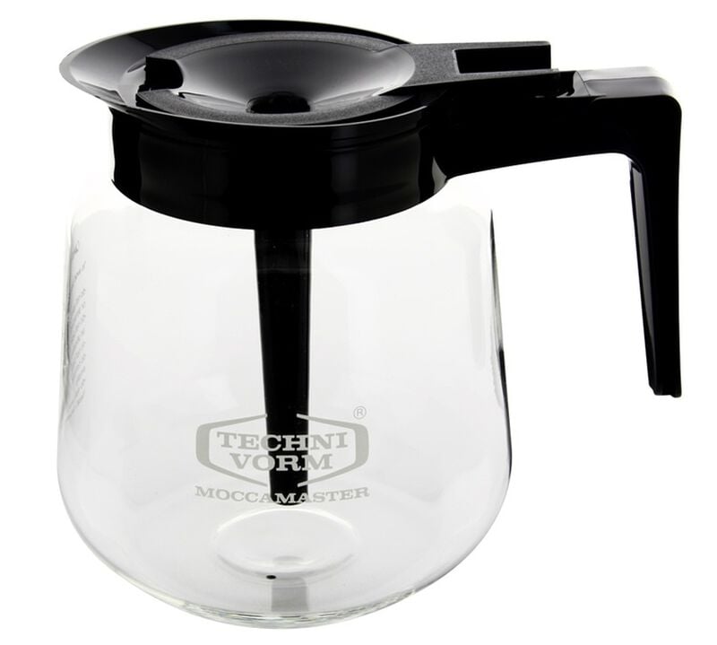 MOCCAMASTER - Caraffa di ricambio in vetro conico nero per caffettiera filtro Moccaserver 1,8 L image number 1