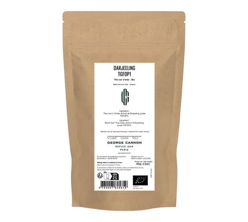 T&egrave; nero Darjeeling Mahalderam biologico - 100 g - GEORGE CANNON