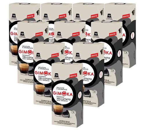 100 capsules compatible Nespresso* Original Vellutato - GIMOKA