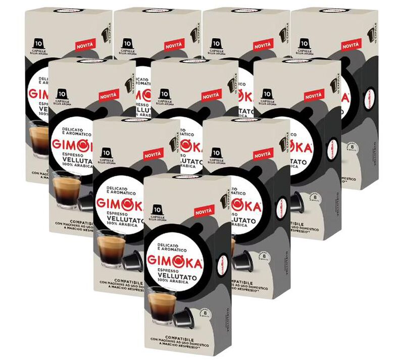 100 capsules compatible Nespresso* Original Vellutato - GIMOKA image number 0