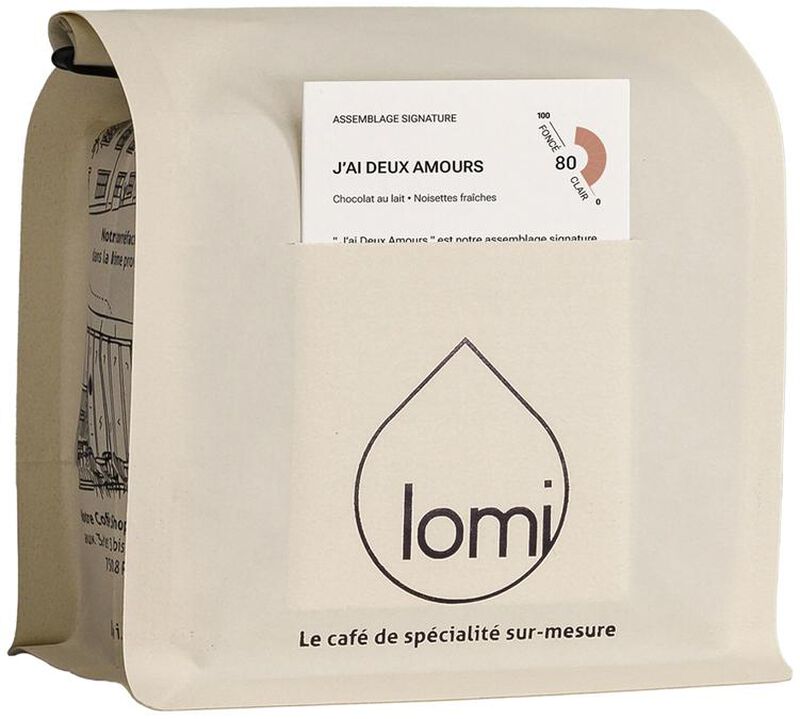 Caf&eacute; Lomi &ndash; Kaffeebohnen &ndash; J'ai deux amours - 250 g image number 0