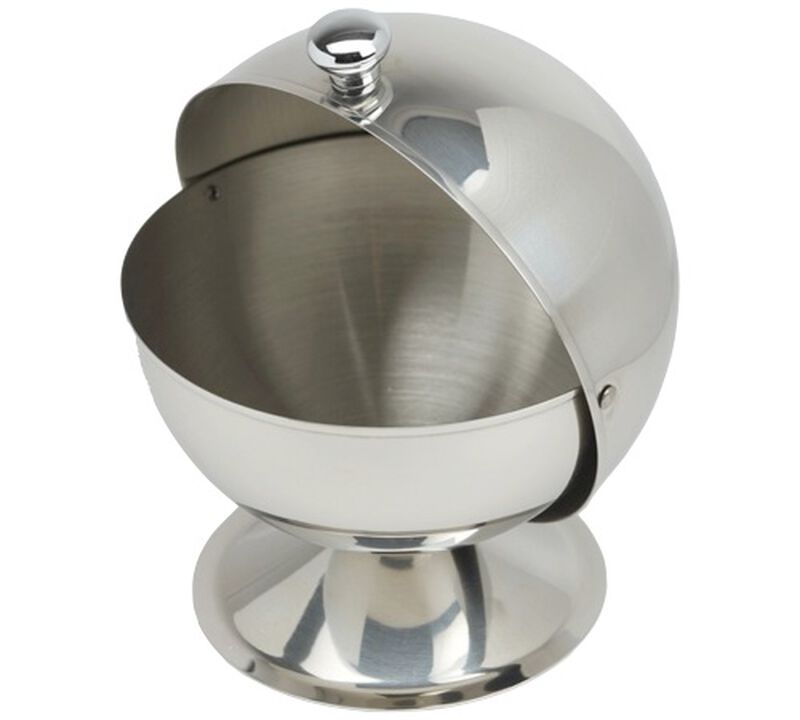 Round Sugar Bowl - Stainless steel image number 0