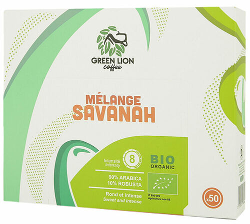 50 Nespresso* Pro Compatible Capsules Savanah Blend Organic &ndash; GREEN LION COFFEE