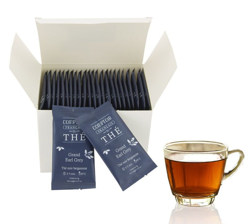 Boites Th&eacute; Noir Grand Earl Grey - 50 sachets - COMPTOIR FRAN&Ccedil;AIS DU TH&Eacute; image number 0