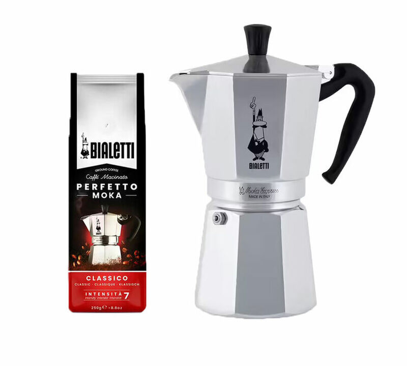 Pack Cafeti&egrave;re italienne Moka Express 12 tasses + 250 g Caf&eacute; moulu Classico - BIALETTI image number 0