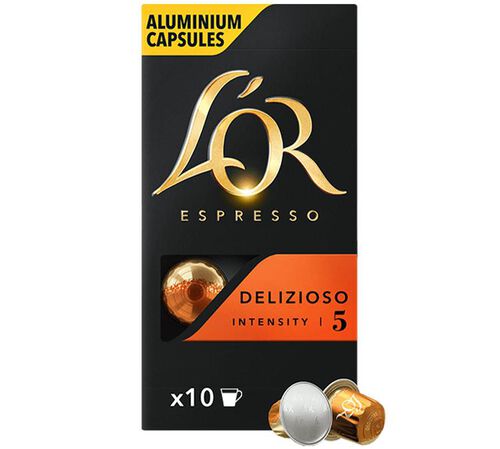 10 Nespresso* Original Compatible Capsules Delizioso &ndash; L'OR ESPRESSO