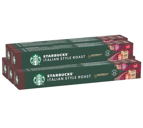 50 Nespresso* Original Compatible Capsules Italian Style Roast &ndash; STARBUCKS