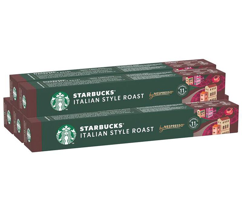 50 Nespresso* Original Compatible Capsules Italian Style Roast &ndash; STARBUCKS image number 0