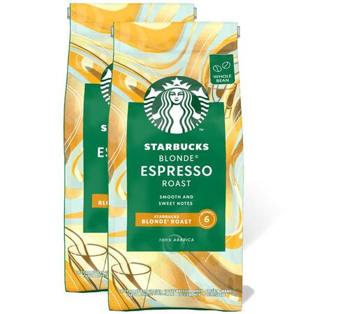 2 x 450 g - Caf&eacute; en grain - Blonde Espresso Roast - STARBUCKS