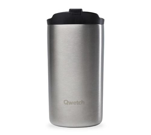 Travel mug isotherme Inox bross&eacute; - 35 cl - QWETCH