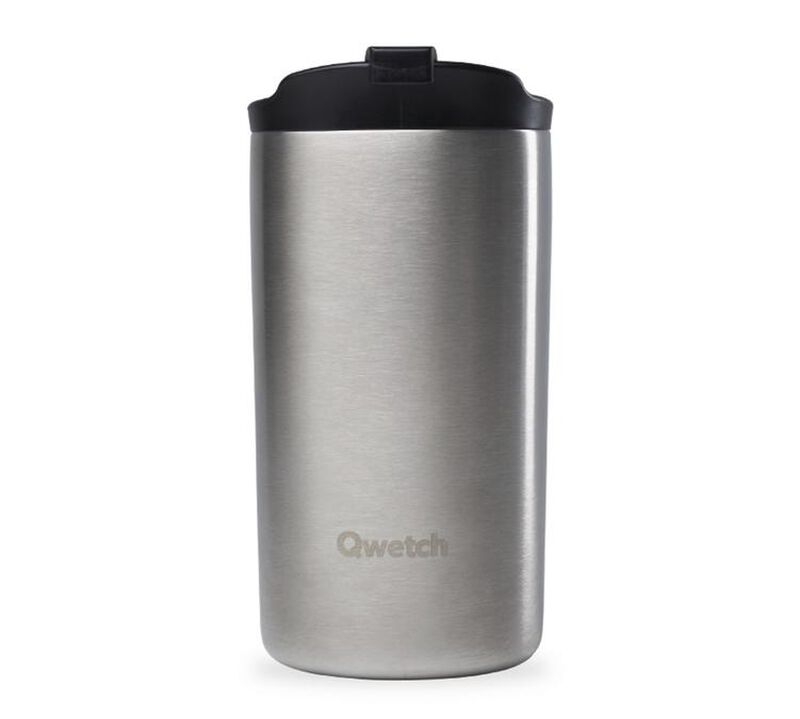 Travel mug isotherme Inox bross&eacute; - 35 cl - QWETCH image number 0