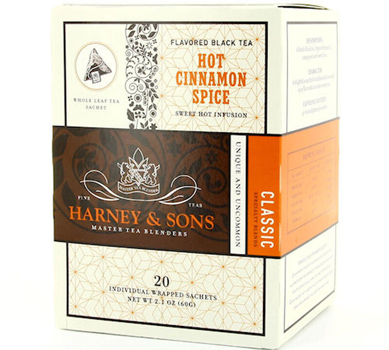 Harney & Sons 'Hot Cinnamon Sunset' flavoured black Tea - 20 individually-wrapped sachets image number 0