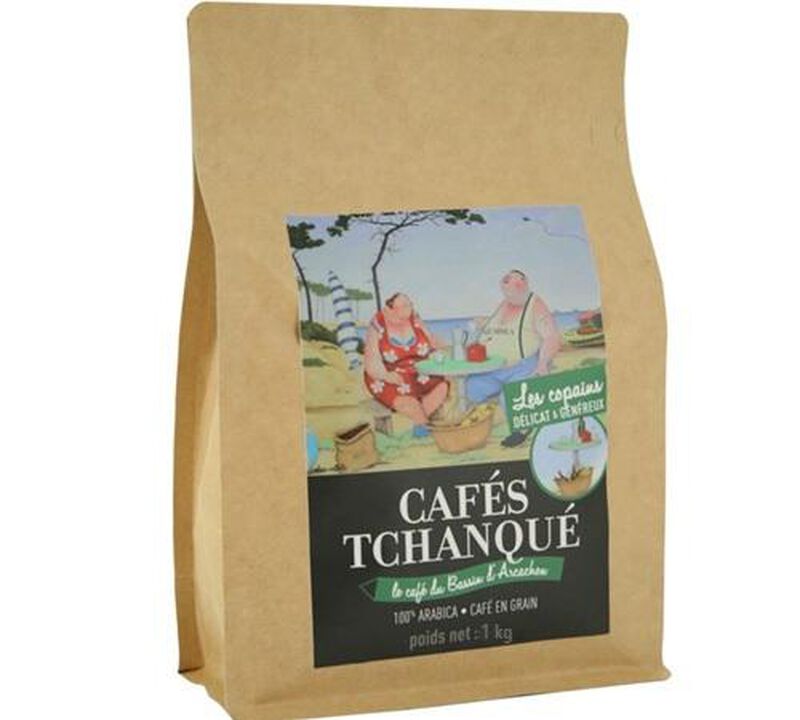 1 kg - Caf&eacute; en grain - Les Copains - CAF&Eacute;S TCHANQU&Eacute;S image number 0