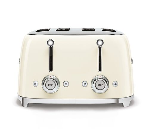 Grille-pain TSF03CREU 4 tranches Cr&egrave;me - SMEG image number 4