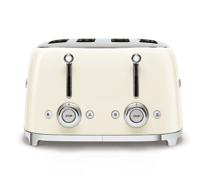 Grille-pain TSF03CREU 4 tranches Cr&egrave;me - SMEG image number 4