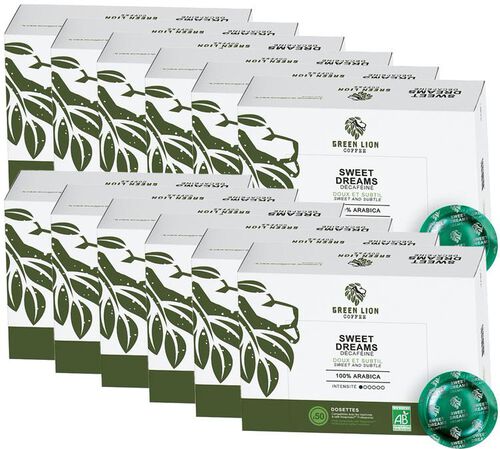 600 capsules compatibles Nespresso* Pro Sweet Dreams bio &ndash; GREEN LION COFFEE