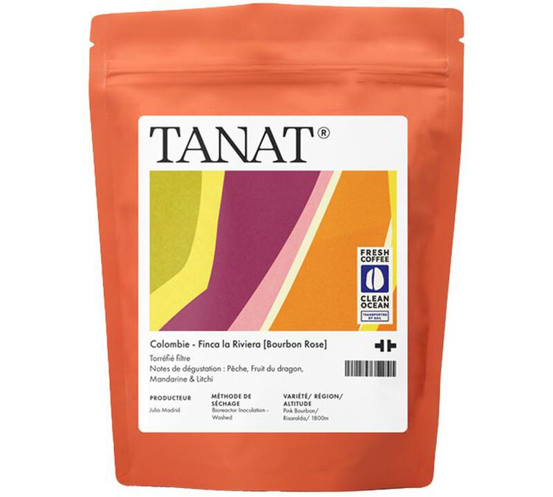 Tanat - Caff&egrave; in chicchi -&nbsp;Colombie - Finca La Riviera [Bourbon Rose] - 200g image number 0