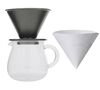Kit Dripper SCS-01 noir + Carafe Kinto verre 600ml - Slow Coffee - Kinto image number 0