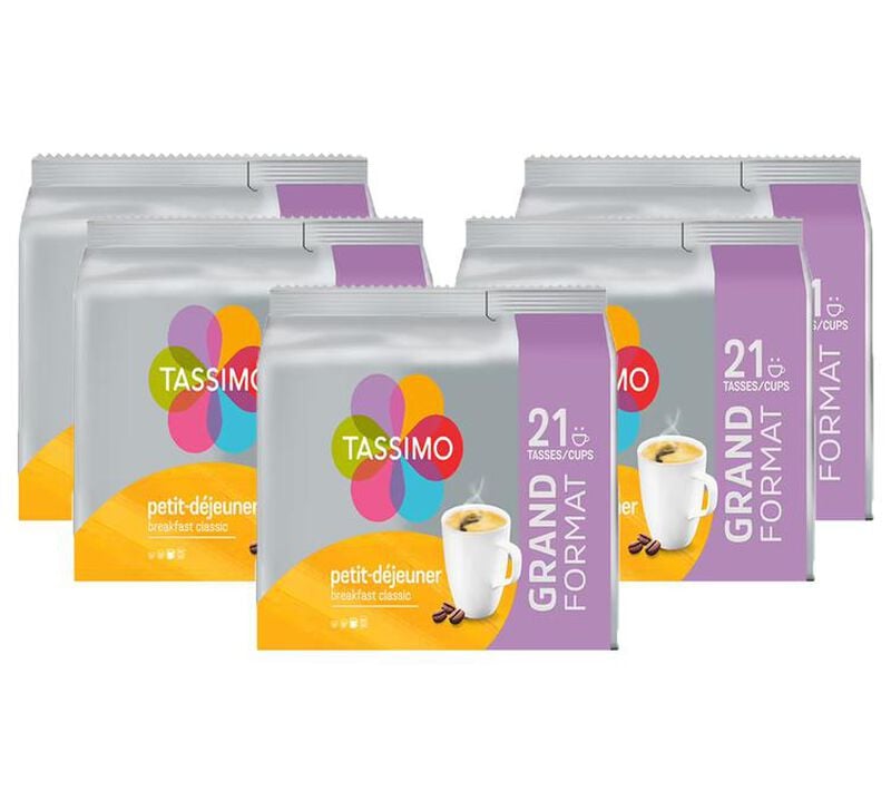 105 dosettes Tassimo Petit Dejeuner Classic - TASSIMO image number 0