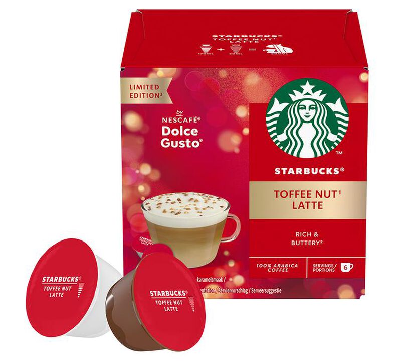 12 Nescaf&eacute;* Dolce Gusto* Compatible Pods Toffee Nut Latte &ndash; STARBUCKS image number 2