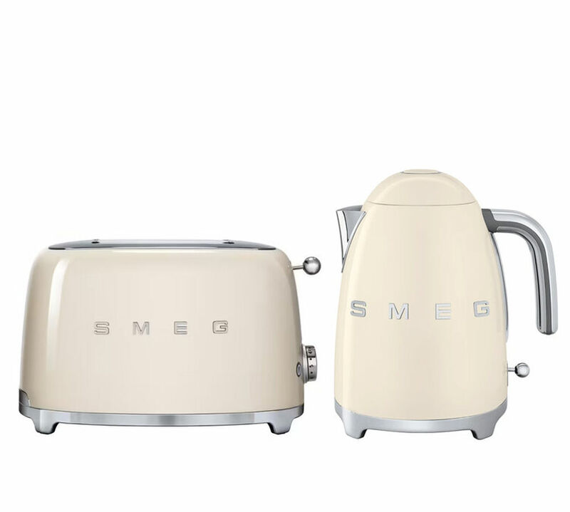 Set Petit-D&eacute;jeuner Grille-Pain TSF01CREU et Bouilloire KLF03CREU Cr&egrave;me - SMEG image number 0