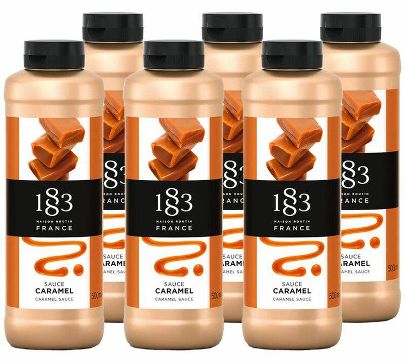 Lot de 6 Sauces Topping saveur Caramel - 1883 Routin - 6 x 500 ml image number 0
