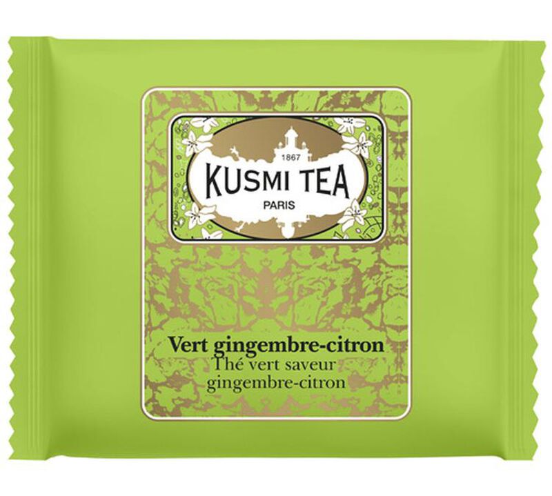 T&egrave; verde al limone e zenzero - 25 bustine di t&egrave; - T&egrave; Kusmi image number 1