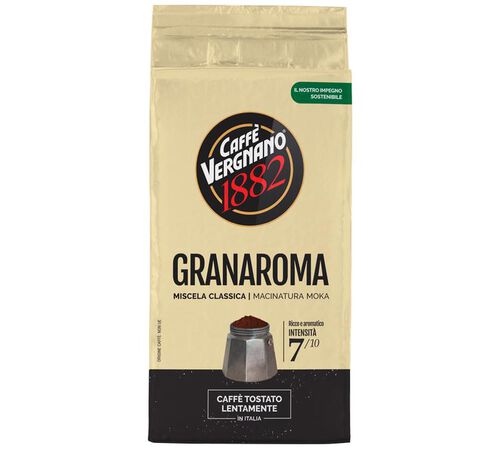 Caff&egrave; Vergnano - Caff&egrave; macinato - Gran Aroma Classica 250 g