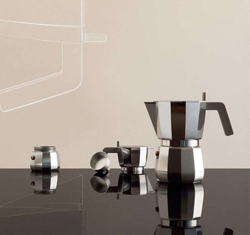 Alessi Moka Coffee Maker designed by Sir David Chipperfield - 3 cups image number 3
