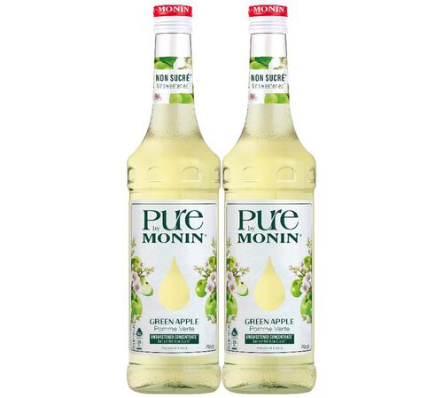 Pure by MONIN - Pomme Verte - 2x70 cl