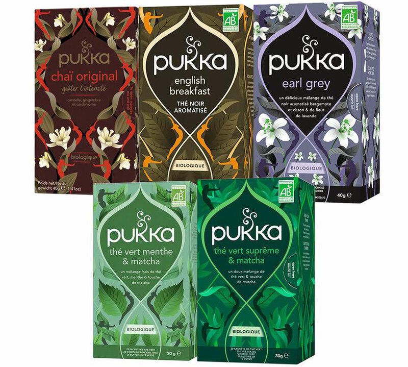 Pack d&eacute;couverte Th&eacute; Bio - 100 sachets - PUKKA image number 0
