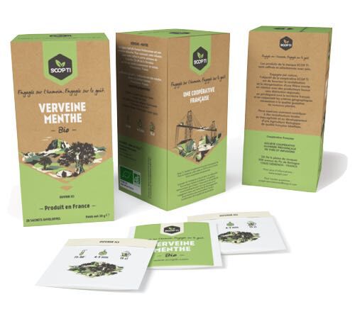 Infusion Verveine Menthe Bio - 20 sachets - 1336 (SCOP TI)