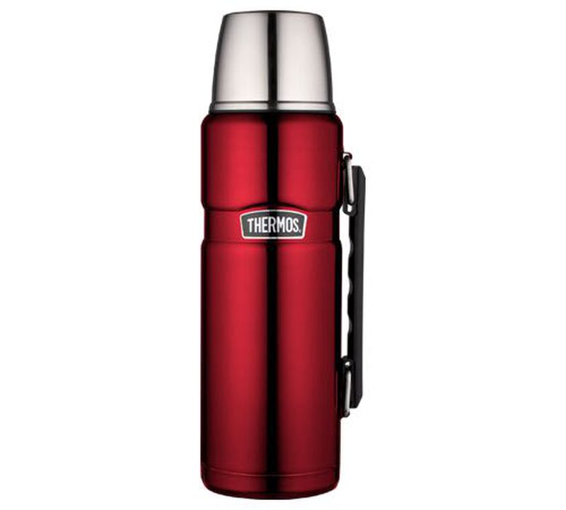 Thermos King Stainless Steel Insulated Flask Red - 1.2L image number 0