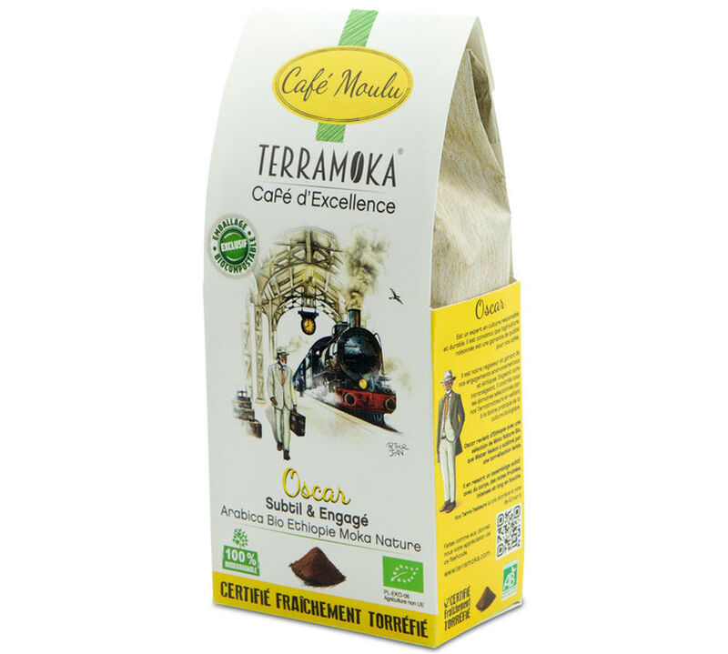 TerraMoka Organic Ground Coffee Oscar Ethiopia - 200g image number 0